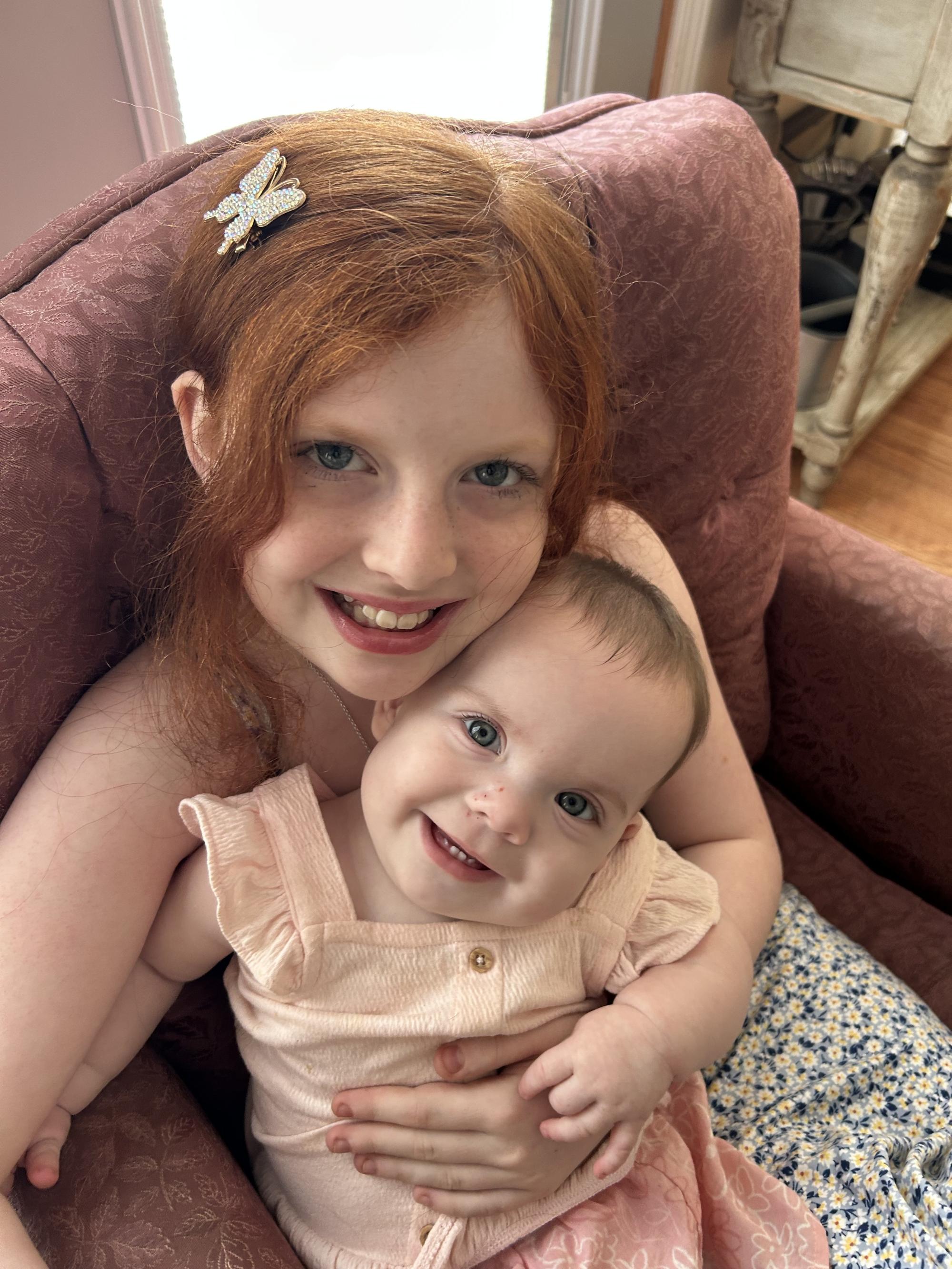 Sister snuggles